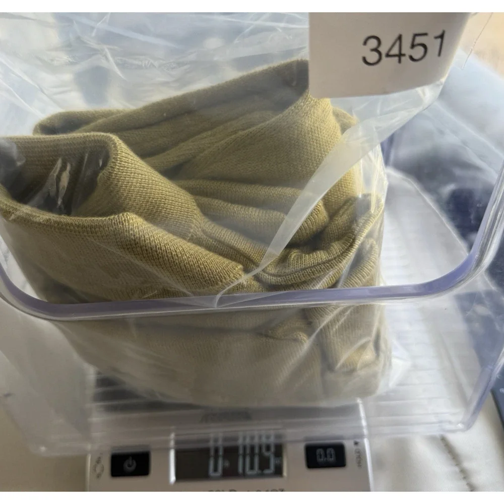 Roevelle VTG‎ 90s Three Button Polo Sweater L Lightweight Wool Moss Green Italy